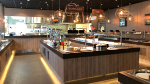 Buffédelen inne på restaurangen Khai & Mui